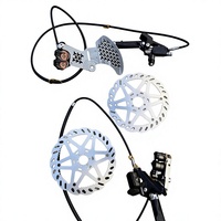 Ensemble de frein à disque hydraulique CNC Wave Rotor avec support de calibre intégré pour E-Moto de descente rapide