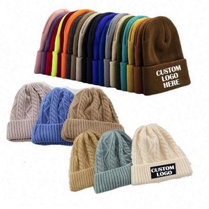 Bonnet en tricot avec logo personnalisé, bonnet d'hiver pour homme avec étiquette personnalisée - Product Image 5
