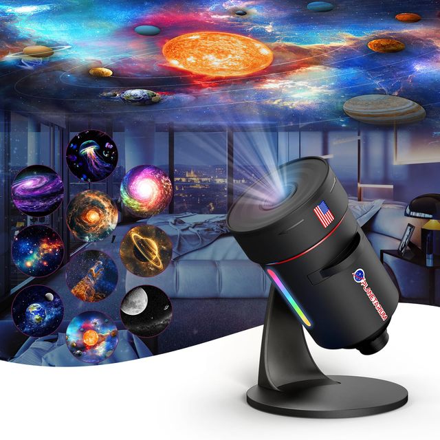 2025 Upgrade Newest Home Planetarium Projector HD Projection Film Night Light Projector for Bedroom galaxy Projector Light
