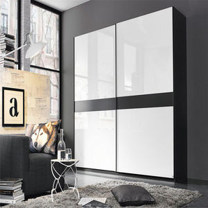 Armadio con struttura in metallo industriale con ripiani in legno aperto o chiuso per decorazioni alla moda per la casa - Product Image 4