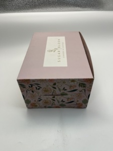Bán hàng nóng biểu tượng tùy chỉnh in Matt cán màu hồng cho <span class=keywords><strong>cupcake</strong></span> Cookie bao bì hộp các tông - Product Image 3