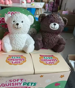 Nouvel Arrivage Lisa : Ours en Peluche Rose <span class=keywords><strong>Squishy</strong></span>, Petit Animal en Peluche, Cadeau Best-seller, Anti-stress, Jouet Mignon à Rebond Lent - Product Image 4