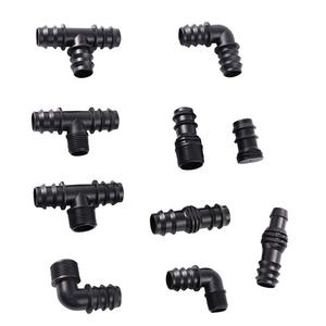 Sistem irigasi tetes mikro pipa DN16 taman 1/2 3/4 inci ulir pria konektor pertanian Lurus siku - Product Image 6