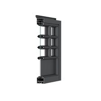 Porte à battant extérieure en aluminium à cadre ultra-fin, double vitrage isolant, style français vintage