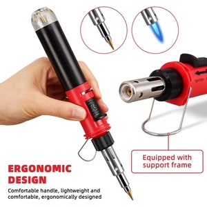 Cordless saldatore a Gas torcia soffiatore di calore auto-accensione avviamento <span class=keywords><strong>istantaneo</strong></span> strumenti di saldatura di controllo della fiamma regolabile portatile - Product Image 2
