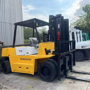Le Japon a importé de la peinture originale chariot élévateur d'occasion TCM 70 bon marché vente de machines de construction à faible heure de travail à Shanghai - Product Image 1
