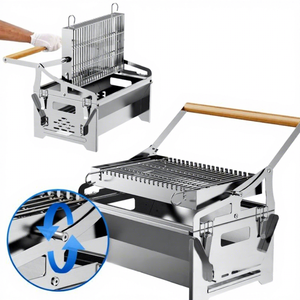 Griglia Barbecue a Carbone OEM Smontabile con Forno, Braciere da Esterno e Ciotola per il Fuoco, Griglia Girevole a Rete - Costruzione in Metallo - Product Image 2