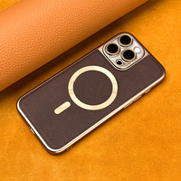 Étui magnétique pour iPhone 17 16 Pro Max, protection intégrale de l'objectif pour iPhone 14, étui en cuir antichoc pour homme pour iPhone 13 12