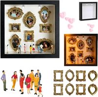 Kit DIY Mini Musée en Boîte Silhouette – Cadre Artistique Créatif Effet Ombre – Ensemble Artisanat 3D Scène de Musée pour Décoration Maison & Cadeaux