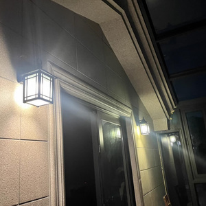 Anochecer a amanecer Sensor Linternas de <span class=keywords><strong>pared</strong></span> Exterior impermeable Exterior Porche delantero Lámpara de <span class=keywords><strong>pared</strong></span> de seguridad Montaje Patio Valla Garaje Decorativo - Product Image 6