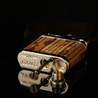 Briquet réutilisable en bambou naturel robuste, allume-feu de poche écologique carbonisé, accessoire d'extérieur oriental unique