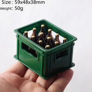 Mini Caja de Resina Plástica para Botellas de Cerveza, Accesorios para Casa de Muñecas, Juguete Educativo DIY - Product Image 3