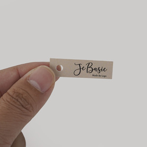 Cá nhân hoá biểu tượng tùy chỉnh treo thẻ 1.5*0.5 tròn hình chữ nhật Swing may thẻ đồ trang sức thẻ - Product Image 4