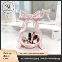 Boîte de rangement pour accessoires en forme de nœud imprimée en 3D, style moderne et luxueux, décoration d'intérieur, style féminin, PLA