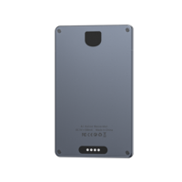 Dictaphone intelligent à aimant AI 144 langues, enregistreur audio avec mémoire 64 Go pour enregistrements de réunions, appareil d'enregistrement vocal numérique