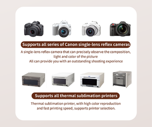 Machine compacte d'impression instantanée d'autocollants <span class=keywords><strong>photo</strong></span> pour appareil <span class=keywords><strong>photo</strong></span> reflex numérique, borne <span class=keywords><strong>photo</strong></span> selfie à écran unique pour magasins de détail, cafés et événements lifestyle - Product Image 5