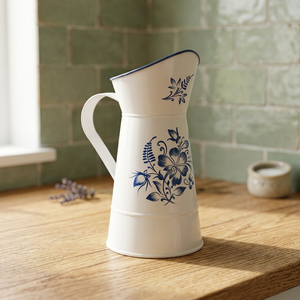 Pichet en fer galvanisé avec revêtement émaillé - Product Image 3