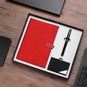 2025 Premium 3 en 1 Juego de regalo de negocios Cuadernos de PU y portatarjetas de nombre Juegos de regalo corporativos para ejecutivos o clientes de bufetes de abogados - Product Image 5