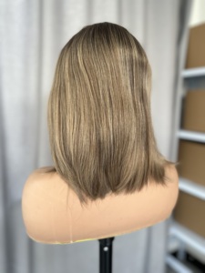Perruque <span class=keywords><strong>Claire</strong></span> Beauty de qualité juive avec cheveux suisses non traités, couleur personnalisable, perruque juive pour jeunes donneurs - Product Image 2