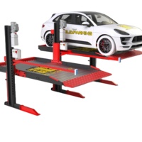 Ascenseur de voiture hydraulique à deux poteaux 2.3 T vitesse de levage rapide empileur de voiture à deux poteaux pour une utilisation en atelier et en garage privé