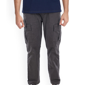 Pantalon cargo léger pour homme avec taille élastique et tissu en toile imperméable et respirant pour les voyages d'hiver et l'usage quotidien - Product Image 1