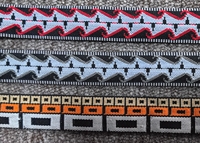 Sangle jacquard en polyester tubulaire fabriquée directement en usine avec un design personnalisé pour sangle de sacs ou sangle de chaussures