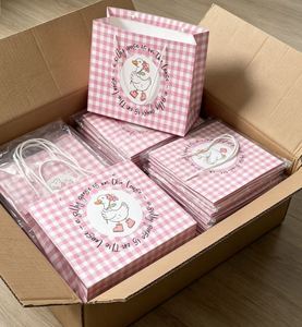 ถุงกระดาษช้อปปิ้งลายสมอเรือสไตล์กองทัพเรือแบบกำหนดเองได้ - Product Image 4