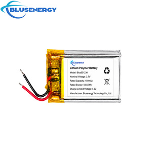 Batterie LiPo rechargeable personnalisée 501230 3,7 V 150 mAh avec fils de connexion, mini-pile Li-polymère sur mesure - Product Image 1