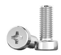 Vis à tête cylindrique cruciforme GB822, à empreinte cruciforme, entièrement filetée, en acier, pour kit de fixation de châssis électronique