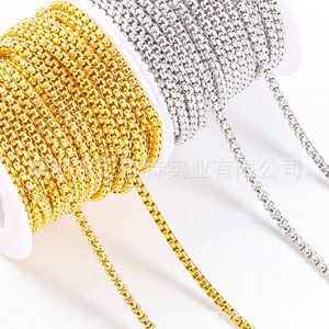 Chaîne gourmette JIAYE <span class=keywords><strong>B727</strong></span> en acier inoxydable soudé sur mesure, anti-ternissement, composants pour la fabrication de bijoux DIY - Product Image 1