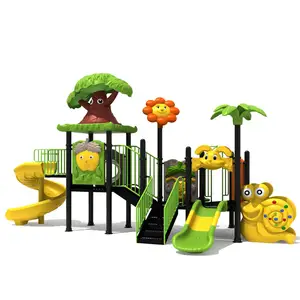 Professionele Fabrikant Custom Plastic Outdoor Kinderen Spelen Apparatuur Met Glijbanen