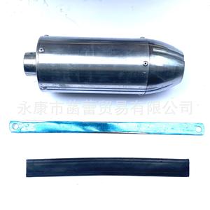 Pot d'échappement modifié pour moto CRF50, silencieux, vente directe d'usine, vente transfrontalière, système d'échappement en aluminium en forme de balle - Product Image 2