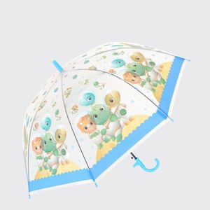 Parapluie de pluie transparent pour enfants, anti-orage, double usage, imperméable, motif dessin animé - Product Image 5
