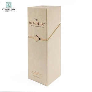 Tùy chỉnh <span class=keywords><strong>retro</strong></span> phong cách duy nhất chai rượu vang hộp với từ lật bìa Kraft Giấy và lá cho đồ trang sức và mỹ phẩm bao bì - Product Image 1