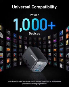 Chargeur mural ANKER <span class=keywords><strong>67W</strong></span> GaN Prime A2669, 3 ports, charge rapide compacte pour MacBook Pro, iPad Pro, iPhone 17/16/Pro - Product Image 3