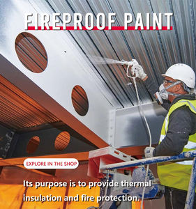 Su bazlı yangına dayanıklı sprey kaplama yangın geciktirici boya kablo ve çelik yapı - Product Image 6