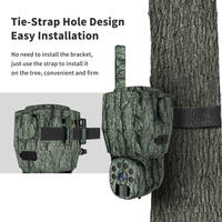 Caméra de chasse cellulaire OEM CMOS 1440P HD Vidéo IP65 Étanche 4MP Interphone vocal Compensation de la lumière d'arrière-plan 4G en direct Solaire + Batterie