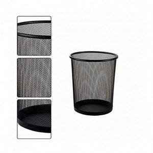 Cesto de basura de oficina de malla metálica de 6 galones, cesto de basura abierto de alambre metálico para escritorio, contenedor de reciclaje. - Product Image 6