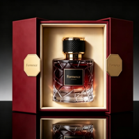 Botol Parfum Mewah Silinder Kaca 50ml Baru Tiba, Pompa Semprot, 100ml Logo Dapat Disesuaikan, Kotak Parfum Kosong Isi Ulang