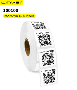 Hình vuông nhỏ Nhãn 1x1 "25x25 mét die-cut nhãn cho ngựa vằn máy in - Product Image 6