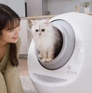 Bac à litière automatique intelligent pour chat, autonettoyant, isolation des odeurs, grand espace intérieur, faible bruit, anti-éclaboussures, construction robuste en ABS - Product Image 1