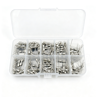 Kit d'assortiment de fusibles en tube de verre 3.6x10mm, 100 pièces, fusibles axiaux à action lente 0,5a-10a 250V pour la protection des circuits électroniques