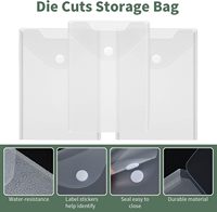 Myway Lot de 12 grands pochettes transparentes pour matrices de découpe et tampons, classeurs en plastique pour matrices de découpe, pochoirs et loisirs créatifs d'embossage