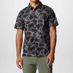 2025 नए फैशन कस्टम प्रिंट कपास सामग्री बटन मछली पकड़ने की शर्ट - Product Image 2