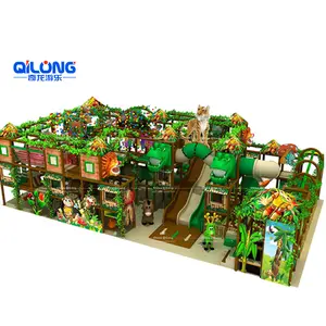Заводская поставка, тема зеленых джунглей, школьная крытая игровая площадка, развлекательное оборудование для продажи