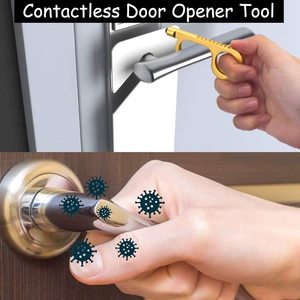 Tiện ích 2025 sáng tạo phong cách mới không tiếp xúc Móc chìa khóa vòng chìa khóa biểu tượng tùy chỉnh cho Giáng sinh năm mới sinh nhật món quà cưới - Product Image 6