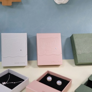 Customized Gift Packaging <b>Storage</b> Slide Out Paper Jewelry <b>Box</b> Necklace Bracelet Rings Drawer Sliding Paper <b>Cardboard</b> Jewelry <b>Box</b> - Product Image 4