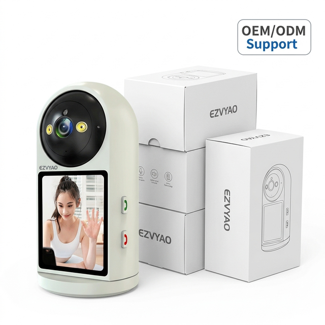 Factory Wholesale OEM ODM Video Call Camera 2.8 Inch Screen Night Vision Pan-Tilt CMOS Custom Logo Security Monitor EZVYAO 13