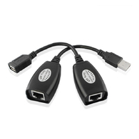 Extensor de Cable de Red USB a RJ45 Externo con Amplificador de Señal USB, 50 Metros, 10/100/1000Mbps
