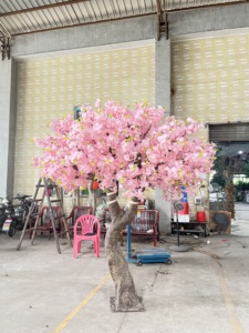 Tùy chỉnh lớn nhân tạo nhựa hoa anh đào cây nhân tạo cây lớn mô phỏng cây trong nhà cho khách sạn và landscapers - Product Image 4